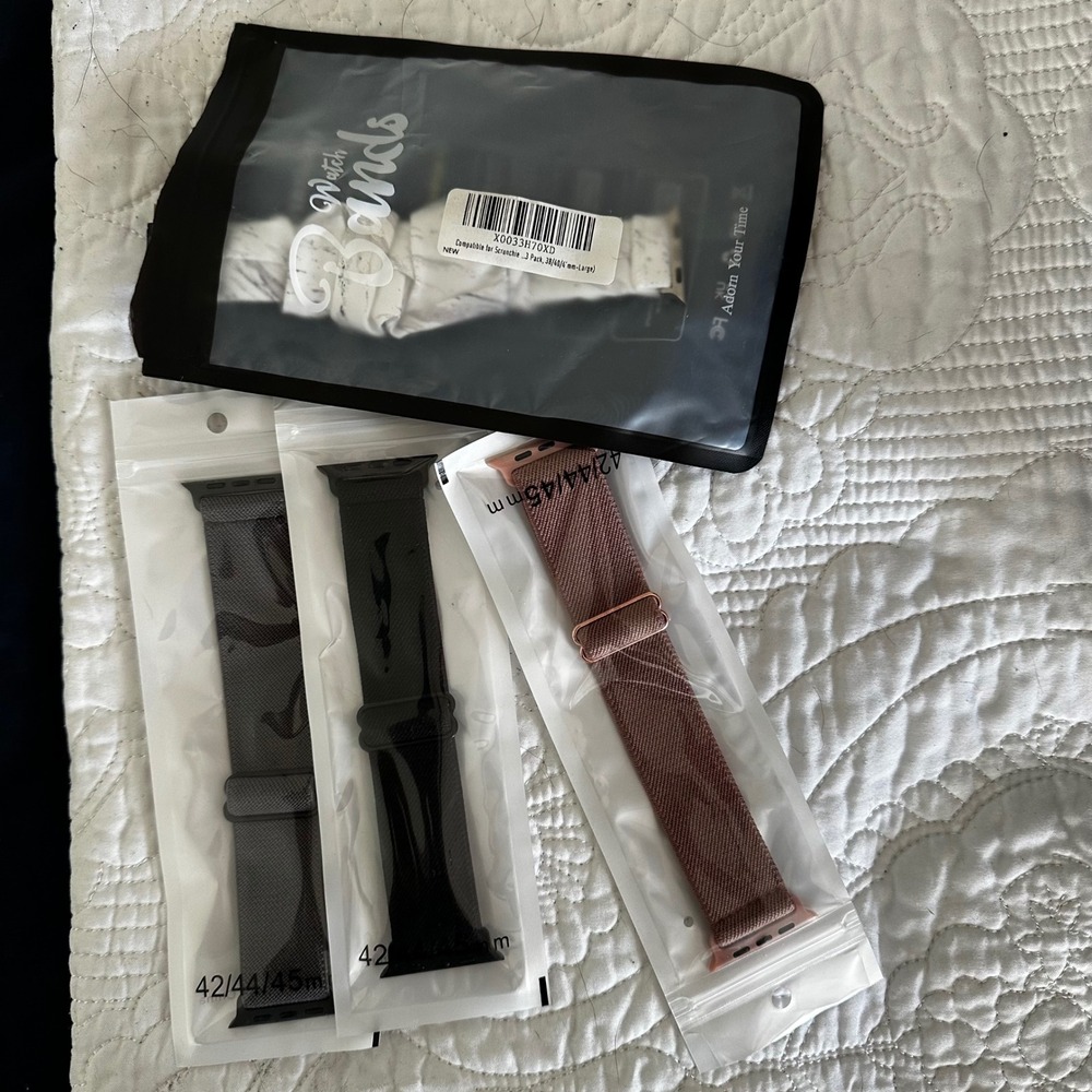 Apple Watch Bands‎ Scrunchie Fabric Compatible 38 40 42 44mm Large New Marble